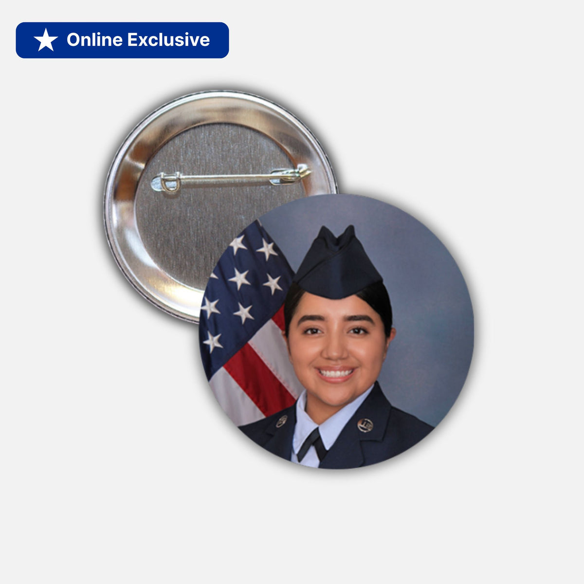 Single Photo Button Portrait Photo Button - Lackland Photos