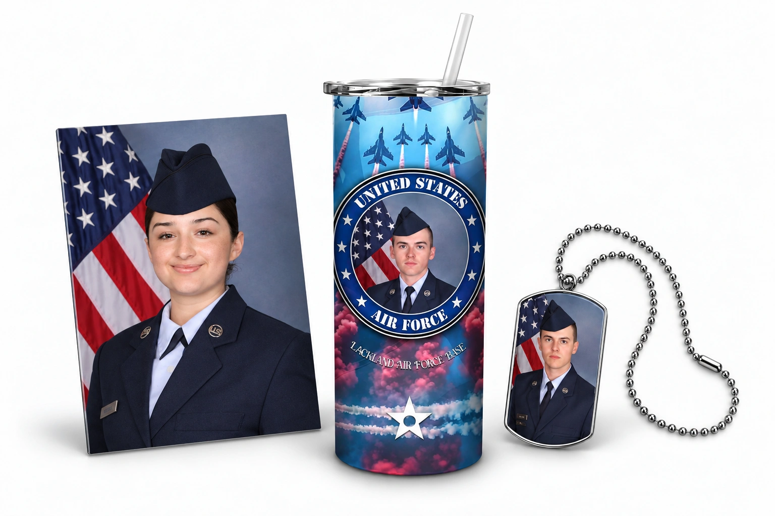 Official BMT portrait print, portrait tumbler and portrait dog tag